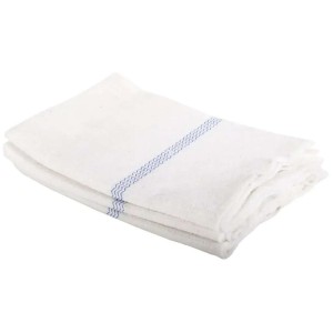 Dweil katoen 50x80cm wit 3 stuks