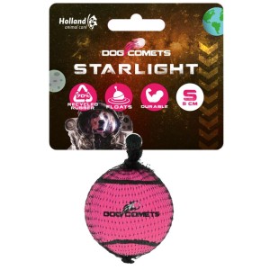 Dog Comets tennisbal starlight S roze