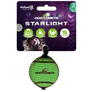 Dog Comets tennisbal starlight S groen