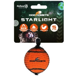 Dog Comets tennisbal starlight S oranje