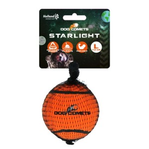 Dog Comets tennisbal starlight L oranje