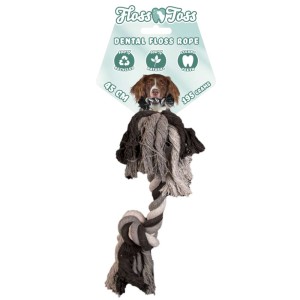 Floss Toss dental rope 2 knopen 45 cm