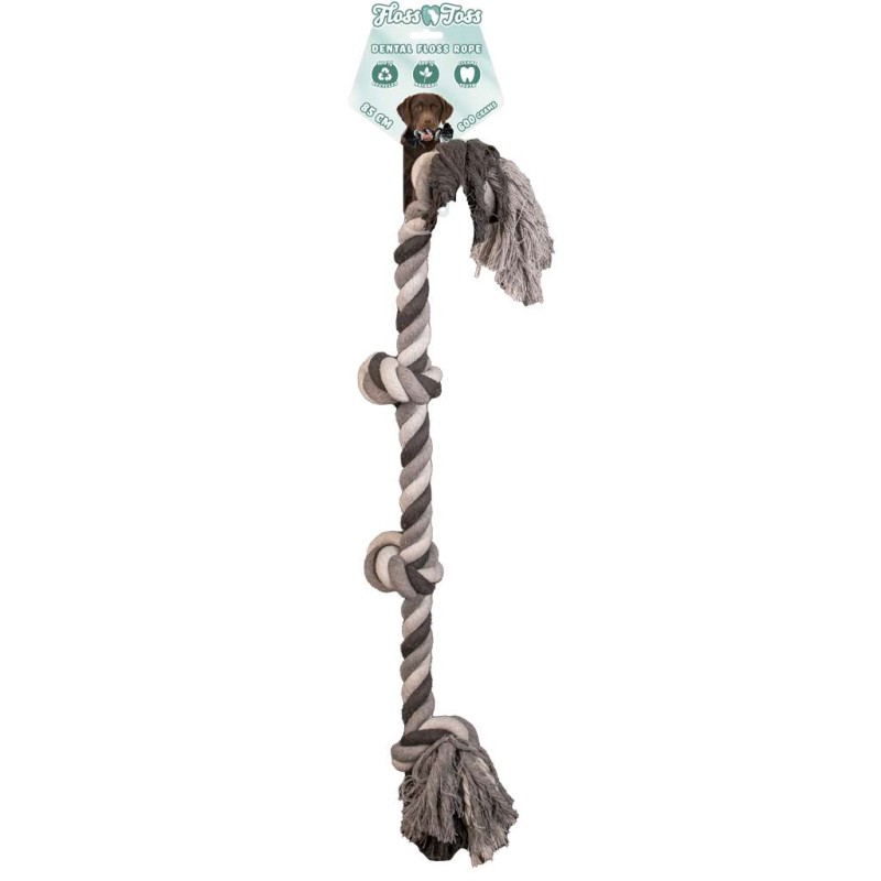 Floss Toss dental rope 4 knopen 85 cm