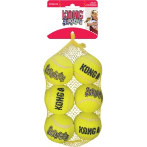 Hondenspeeltje Air Squeaker Tennisbal M 6 stuks