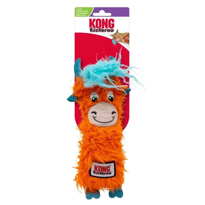 Kattenspeeltje KONG Kickeroo Highland Cow Assorti