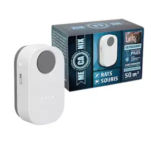 Ultrasoon verjager Rat en Muis 50m2 Batterij