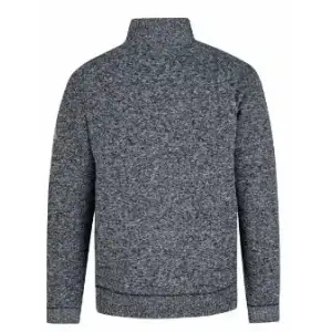 Gebreid vest Gus fleece gevoerd antraciet