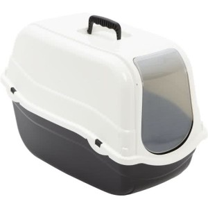 Kattenbak Romeo zwart/wit 54 x 33 x 42cm