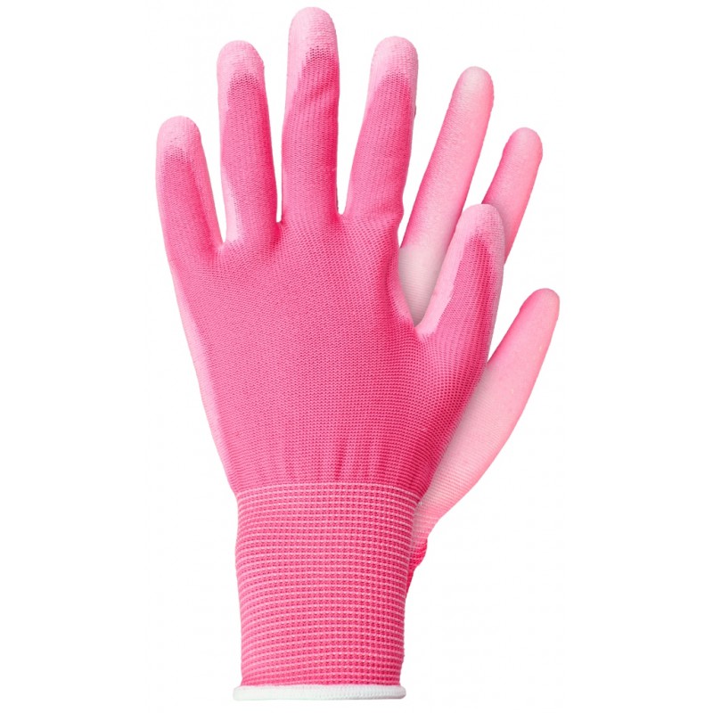 Handschoenen polyester roze XL