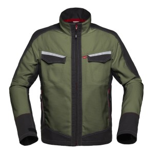 Attitude Werkjas 50172 Groen-Charcoal grijs