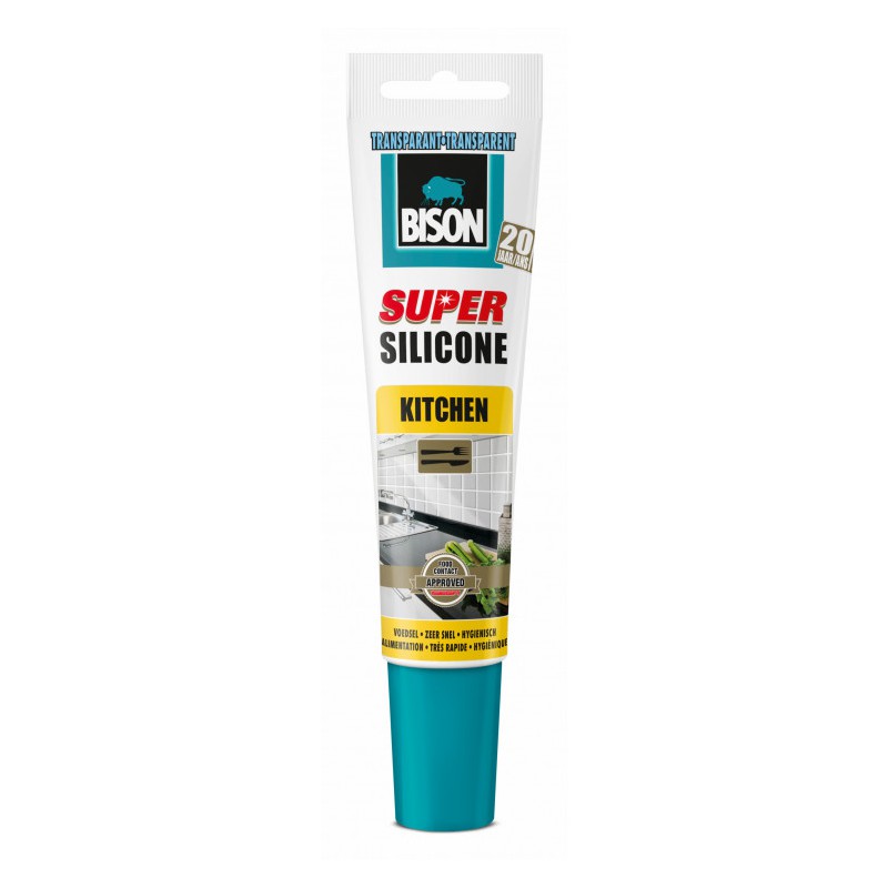 Bison Super Silicone kitchen transparant 150 ml