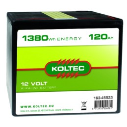 Batterij 12 Volt - 1380 Wh 120 Ah Alkaline
