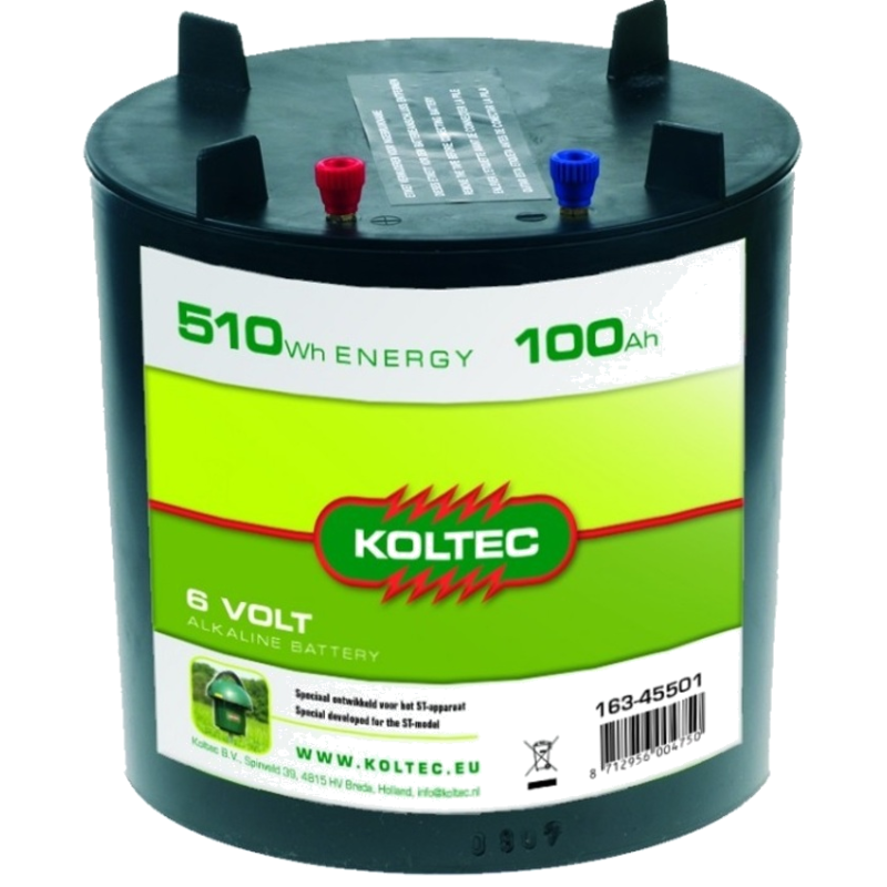 Batterij 6 Volt 510Wh rond 100Ah