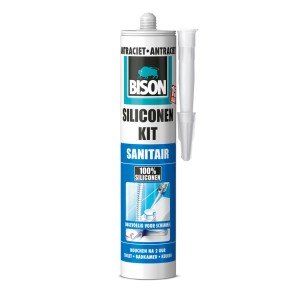 Bison sanitair siliconenkit antraciet 310 ml