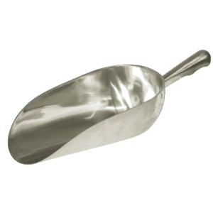 Aluminium voerschep rond 150ml