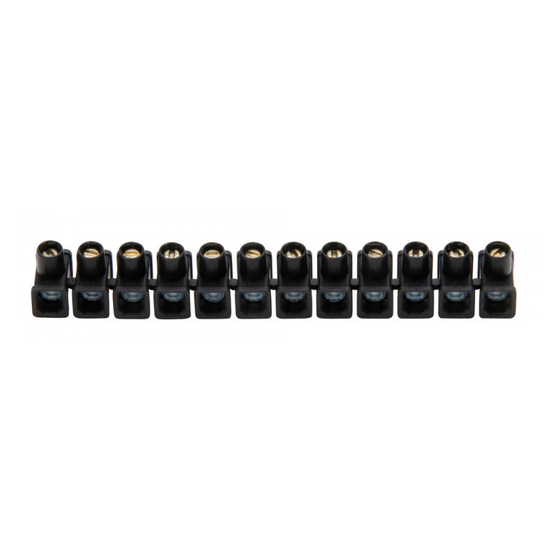 kroonstrip 4 - 6 mm² 12-polig zwart 2 stuks