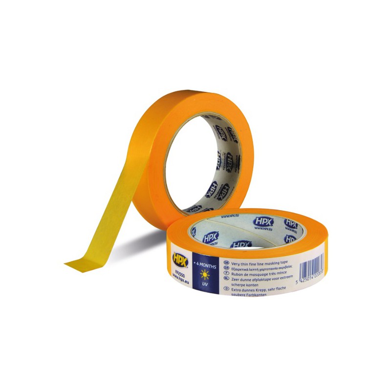Afplakband Masking tape 4400 oranje 25 mm x 25 m