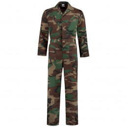 Camouflage overall polyester / katoen