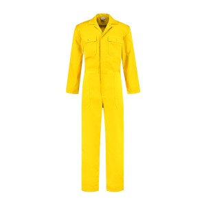 Kinderoverall polyester / katoen geel