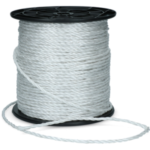 Goedkoop schrikkoord Eco 6 mm wit 200 meter