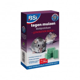 BSI Generation Block muizengif 5 x 20 gram